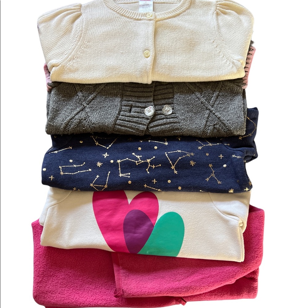 Bundle of 5 sweater and sweatshirt for girls 4T